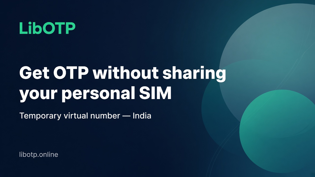 Virtual number website for SMS OTP — LibOTP